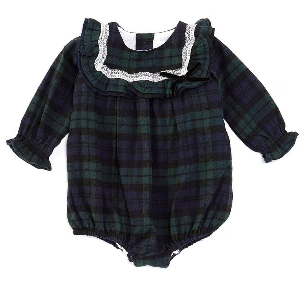 Edgehill Collection x Darby Fallon Clark Autumn Plaid Romper